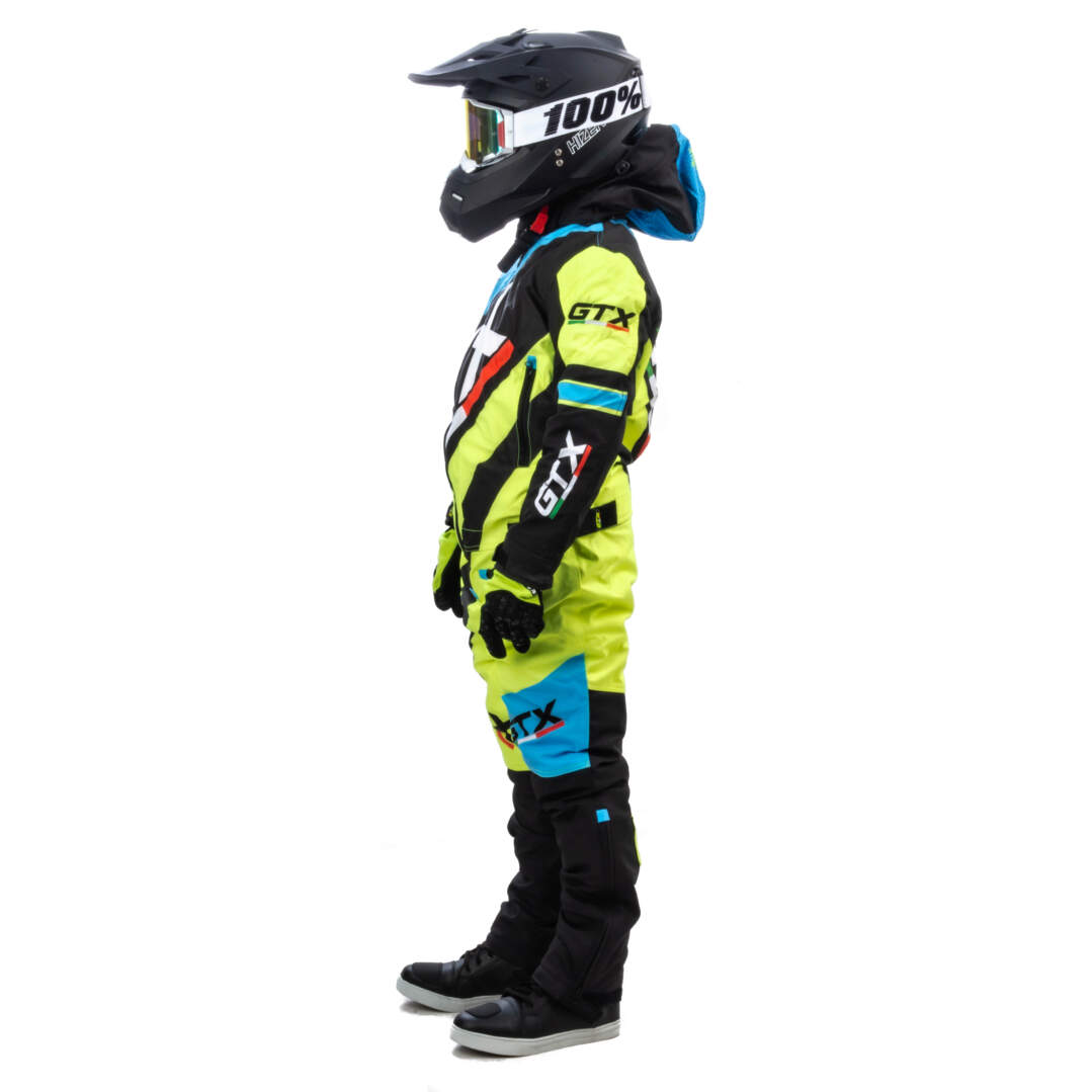 Комбинезон для снегохода (детский) GTX №6 blue-yellow (текстиль) (12Y)